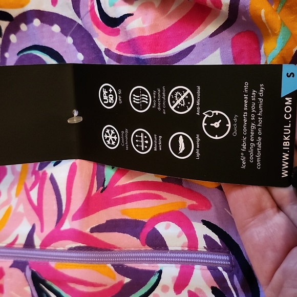 NWT IBKUL long sleeve running top. Size small - Picture 6 of 6